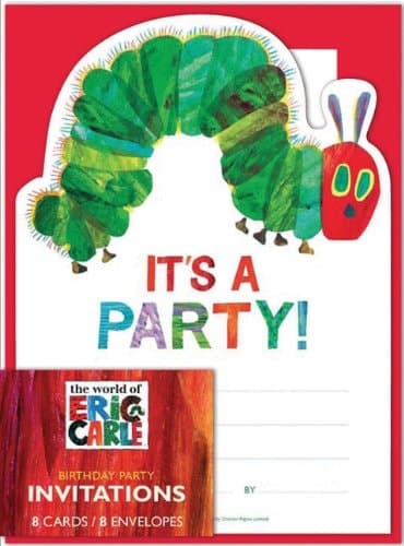 World of Eric Carle Birthday Party Invitations