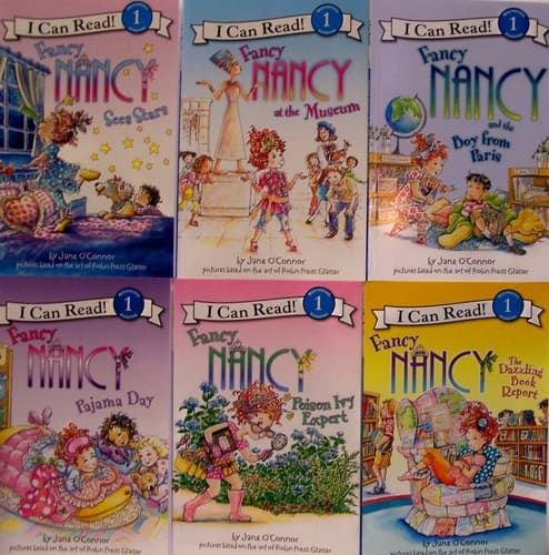 Fancy Nancy Pack - Sees Stars, At the Museum, Boy From Paris, Pajama Day, Poison Ivy Expert, Dazzlin