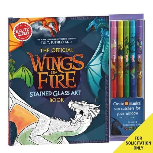 KlutzPress Wings of Fire Stained Glass Art