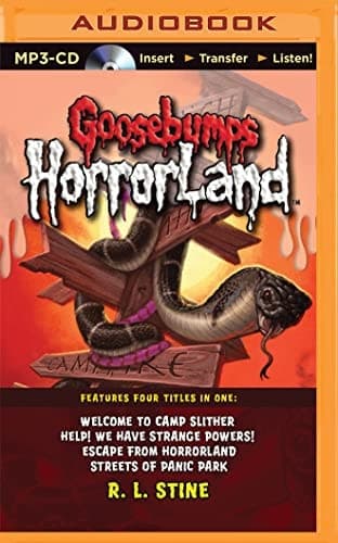 Goosebumps HorrorLand Boxed Set #3: Welcome to Camp Slither, Help! We Have Strange Powers!, Escape from Horrorland, Streets of Panic