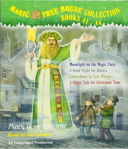 Magic Tree House Collection: Books 41-44: #41 Moonlight on the Magic Flute; #42 A Good Night for Ghosts; #43 Leprechaun in Late Winter; #44 A Ghost Tale for Christmas Time