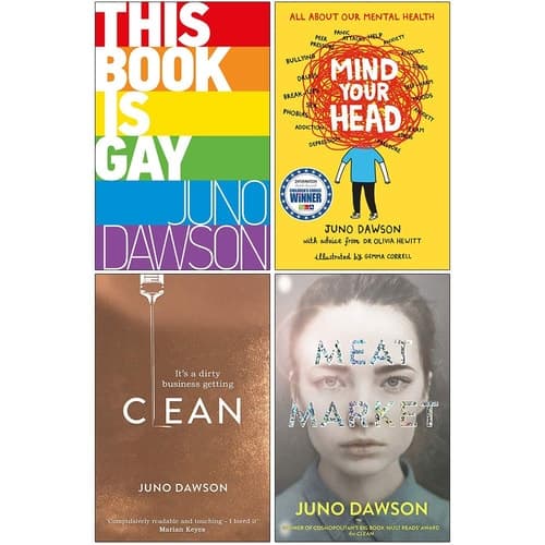 Juno Dawson Collection 4 Books Set (This Book is Gay, Mind Your Head, Clean, Meat Market)
