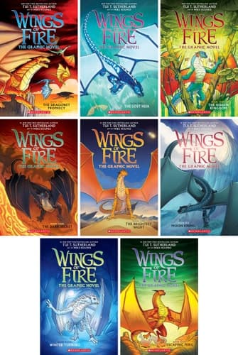Wings of Fire Graphic Novels Series Set (Graphix Books 1-8)