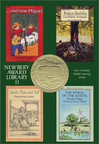 Newbery Award Library II And Now Miguel; Bridge to Terabithia; Sarah, Plain and Tall; The Wheel on the School