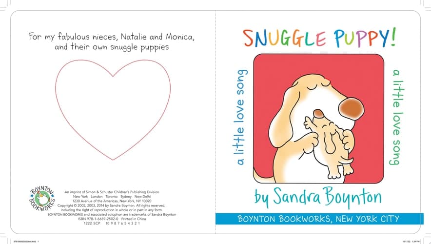 Snuggle Puppy! Oversized Lap Board Book