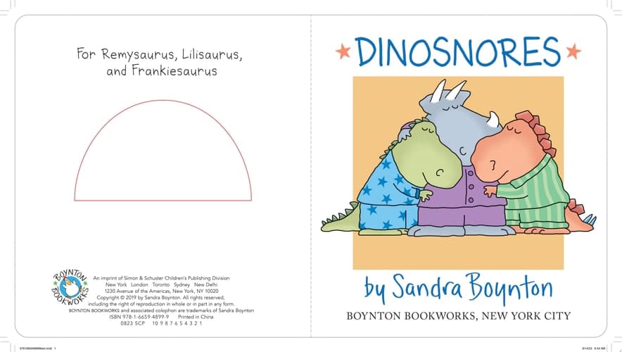 Dinosnores Oversized Lap Board Book