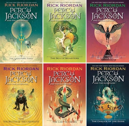 Rick Riordan PERCY JACKSON & the OLYMPIANS Series Set Book 1-6