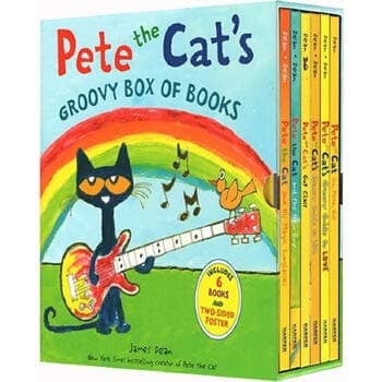 Pete the Cat 皮特猫 英文原版 大本精装儿童绘本 6册盒装 送海报