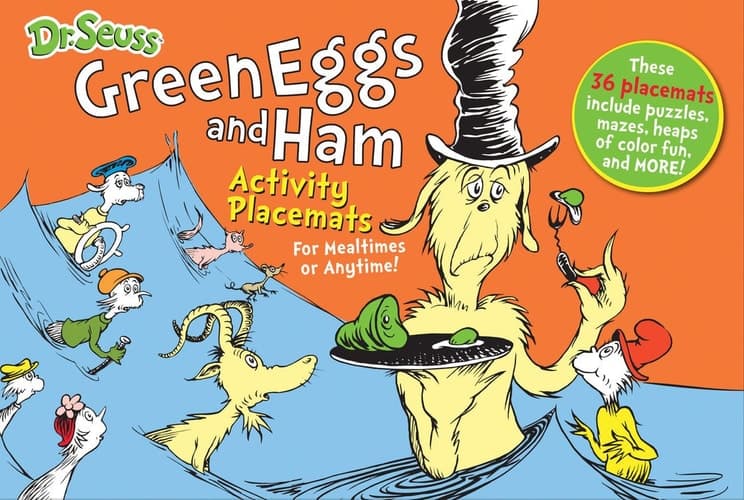 Dr. Seuss Green Eggs and Ham Activity Placemats For mealtimes or anytime!