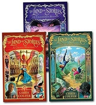 The Land of Stories 3-Book Set by Chris Colfer (Wishing Spell, Grimm Warning, Enchantress Returns)