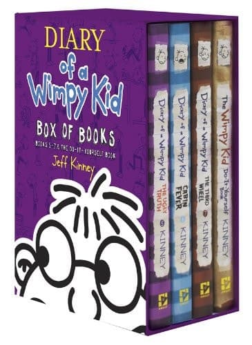 Diary of a Wimpy Kid Box of Books 5-7 + DIY