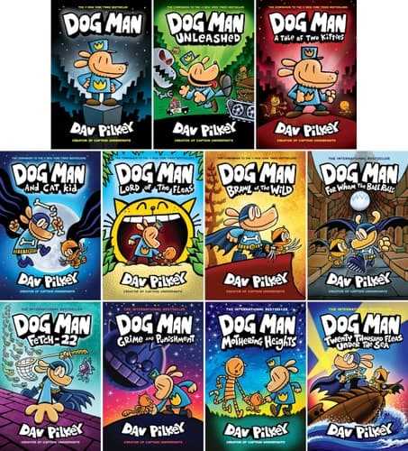 Dog Man Books 1-11 Complete Series Set (11 Books)