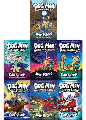 Dog Man 7 Books Collection set: Dog Man #7 - Dog Man #13