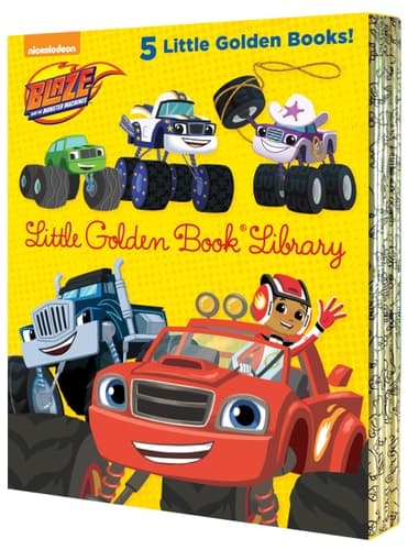 Blaze and the Monster Machines Little Golden Book Library -- 5 Little Golden Books Five of Nickeoldeon's Blaze and the Monster Machines Little Golden Books