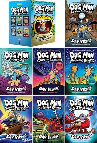 The Dog Man 13-Book Series: Dog Man #1-Dog Man #13, by Dav Pilkey